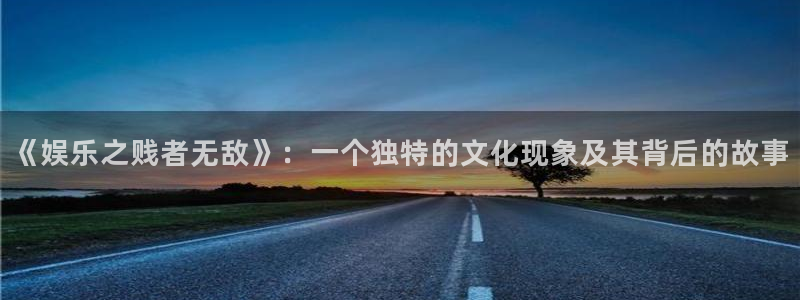 星耀国际网页版：《娱乐之贱者无敌》：一个独特的文化现象及其背后的故事