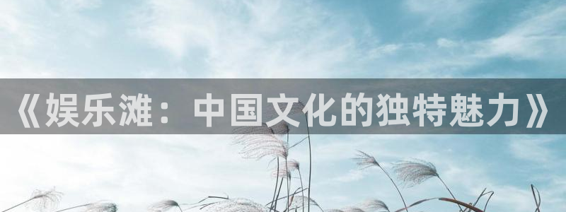 星耀国际下载入口：《娱乐滩：中国文化的独特魅力》