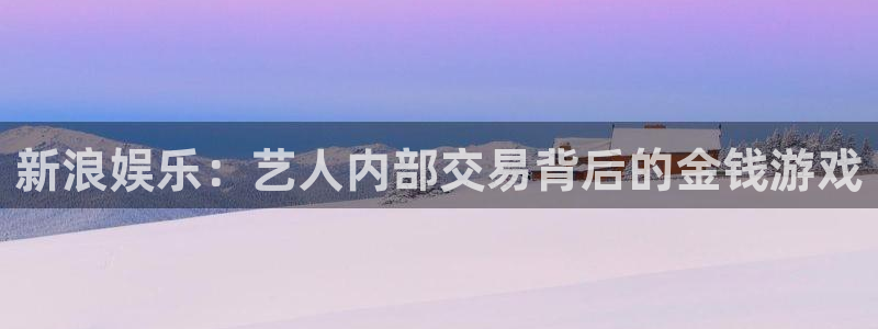 星耀国际-ng大舞台,有梦你就来：新浪娱乐：艺人内部交易背后的金钱游戏