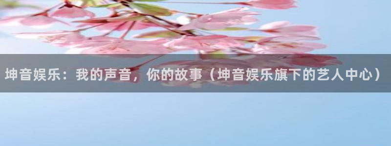 星耀国际官网地址：坤音娱乐：我的声音，你的故事（坤音娱乐旗下的艺人中心）